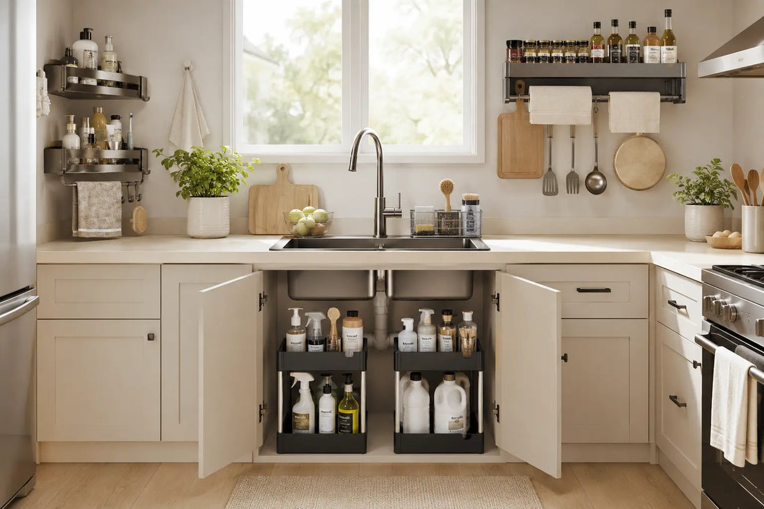 Kitchen Organization Small Kitchen Storage Solutions Home Organization Kitchen Storage Space Saving Kitchen Tips Organizing Ideas